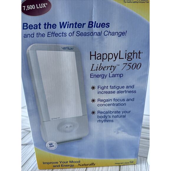 Verilux Daylight Therapy Lamp Happy Light Natural Spectrum Energy Health 7500LUX - Picture 2 of 8